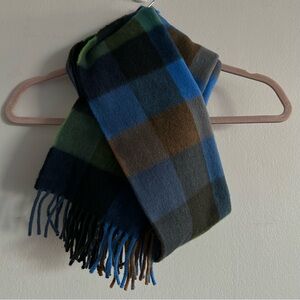 NWOT Duchamp Multicolor Wool Angora Scarf made in Scotland